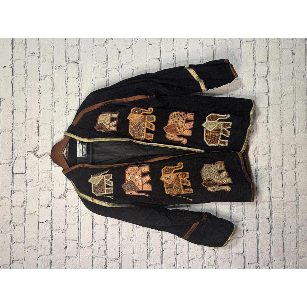 YakMagik Nepalese‎ Embroidered Jacket with Elephant Motifs